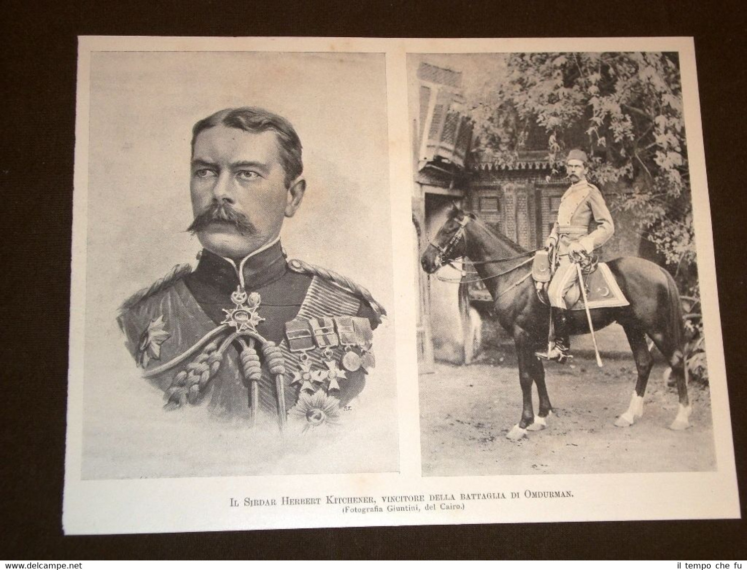 Sirdar Herbert Kitchener nel 1898 Vincitore della Battaglia di Omdurman