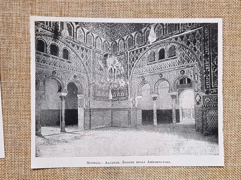 Siviglia nel 1899 Alcazar Salone degli Ambasciatori Spagna