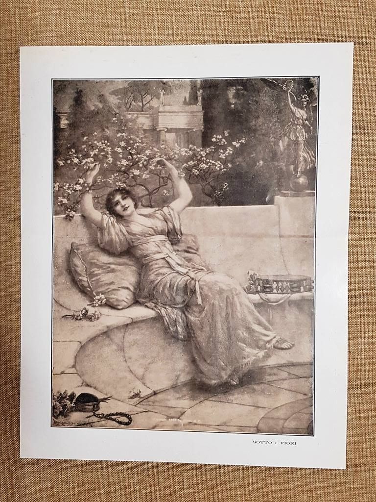 Sotto i fiori Quadro di Autore ignoto e da identificare …