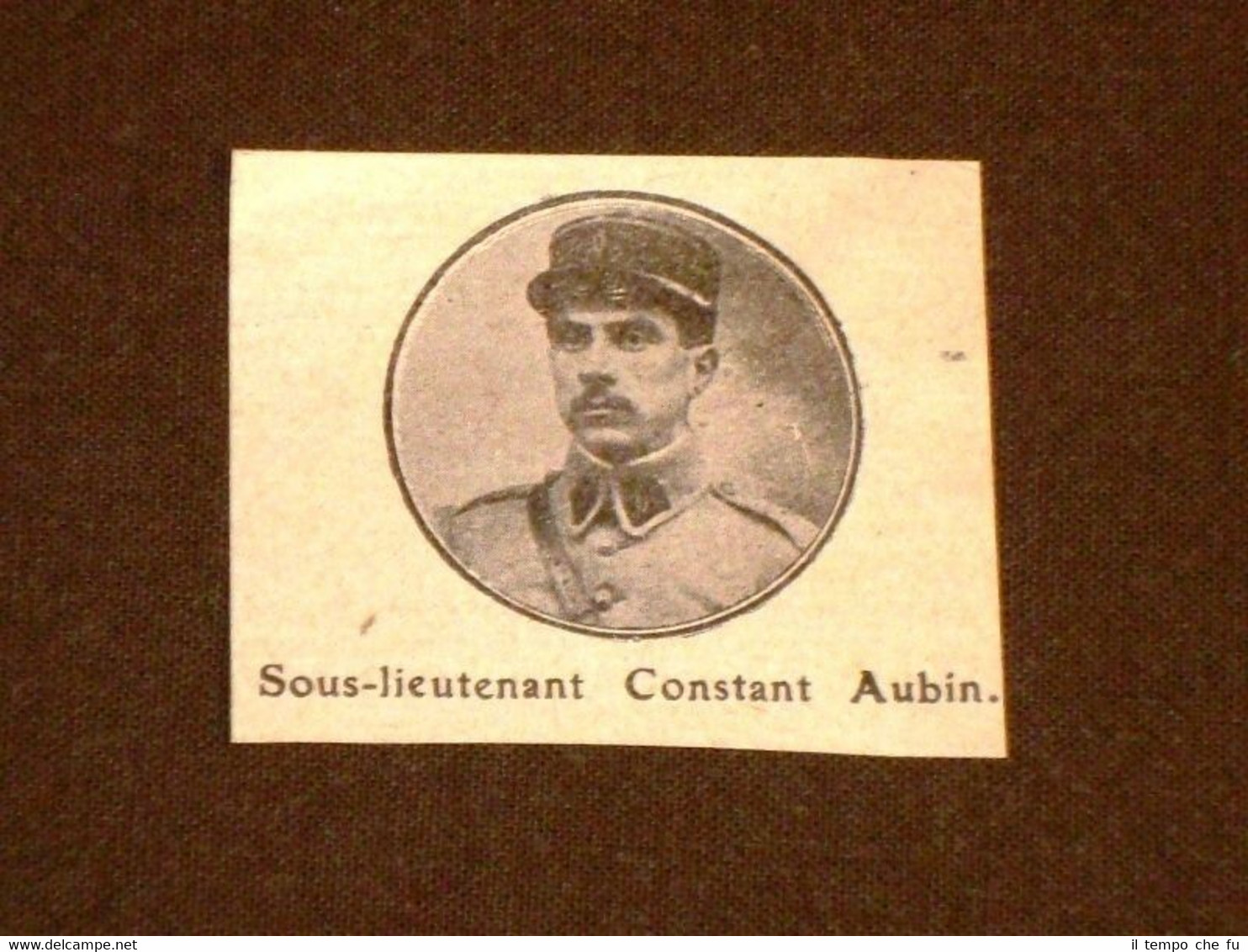 Sous Lieutenant Constant Aubin