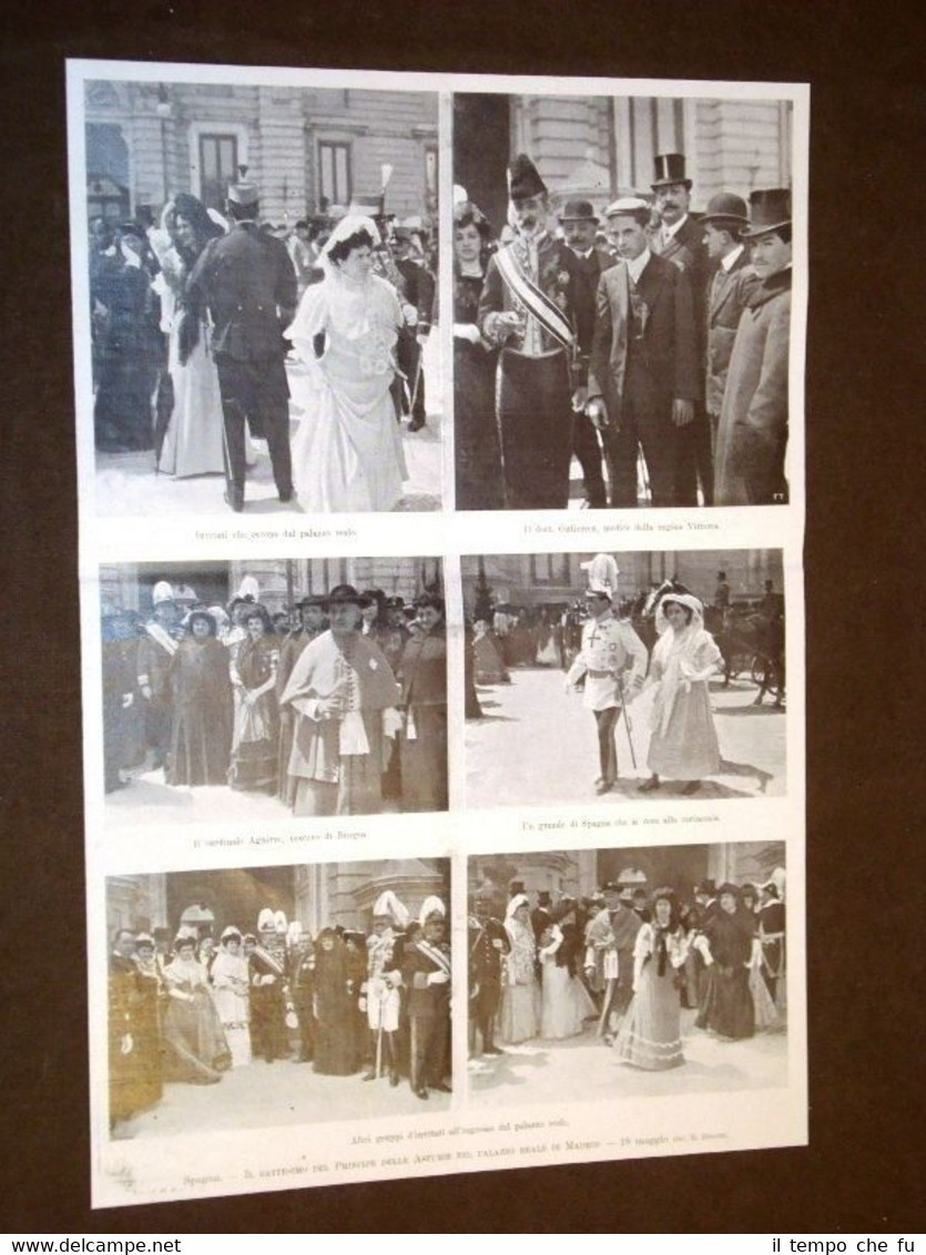 Spagna 18 maggio 1907 Battesimo del Principe delle Asturie Palazzo …