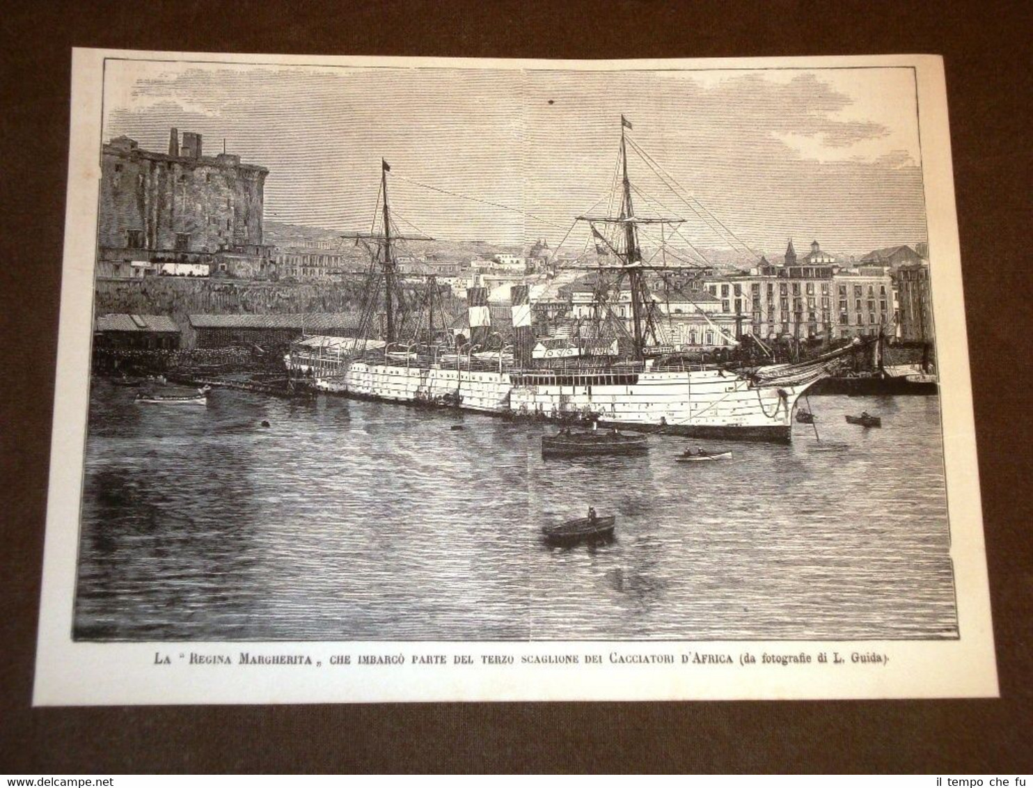 Spedizione Africa nel 1887 Nave Regina Margherita 3° scaglione dei …