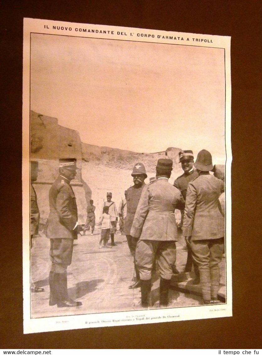 Spedizione d'Italia in Libia nel 1912 Generale Ottavio Ragni e …