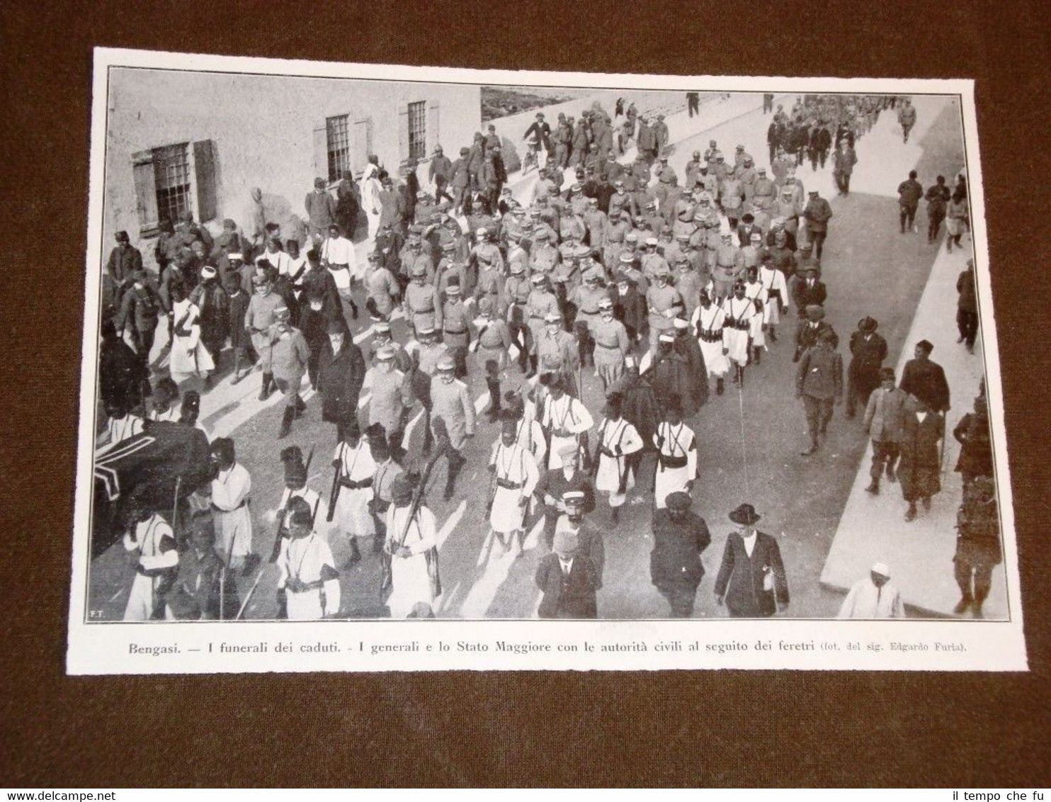 Spedizione d'Italia in Libia nel 1913 Bengasi Funerale dei caduti …