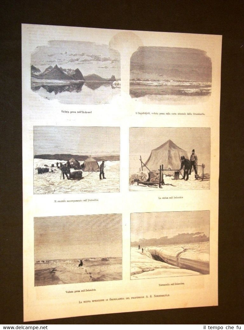 Spedizione in Groenlandia del Professore Adolf Nordenskiold nel 1887