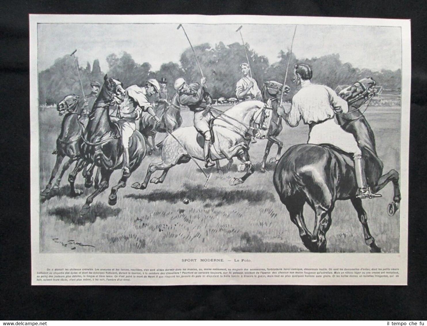 Sport moderno - Il polo Stampa del 1903
