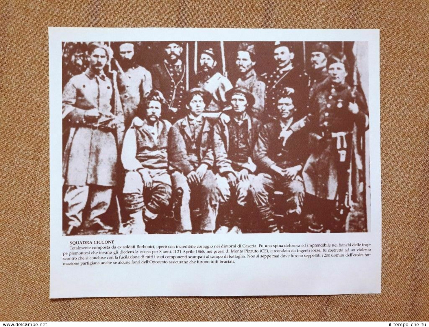 Squadra Ciccone Michele Caruso e Riccardo Colasuonno Briganti e brigantaggio