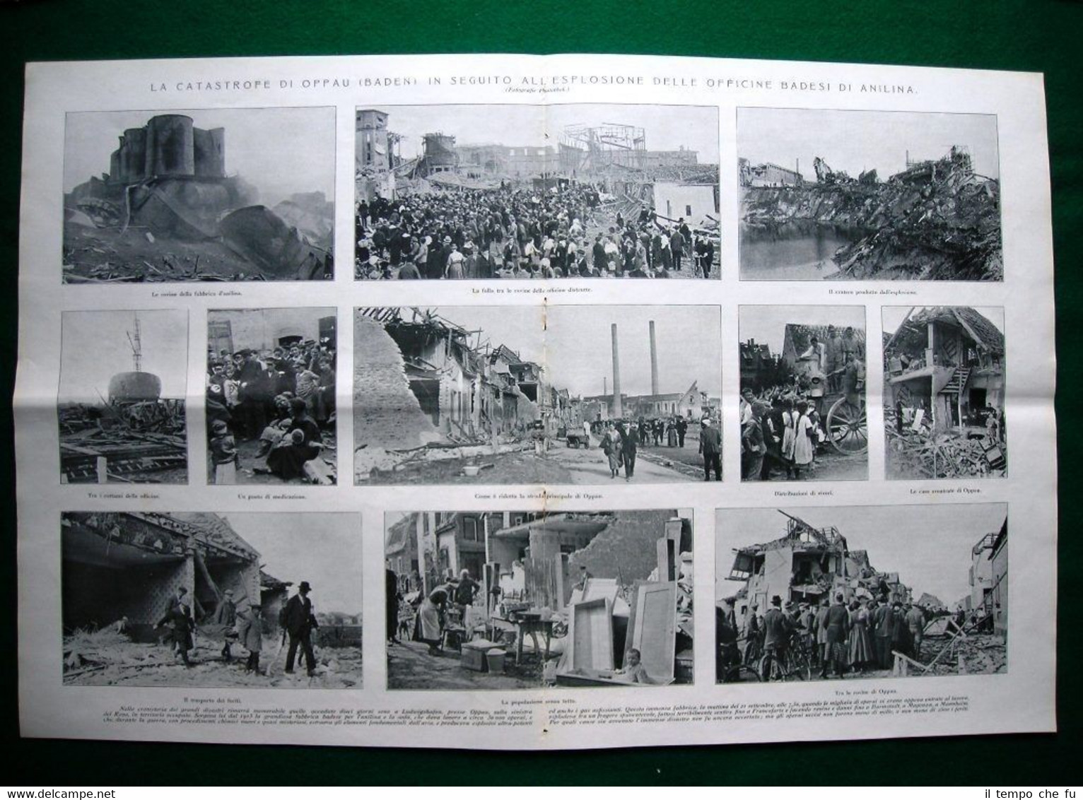 Stampa enorme Nel 1921 catastrofe Oppau guerra greco-turca Asia Minore …