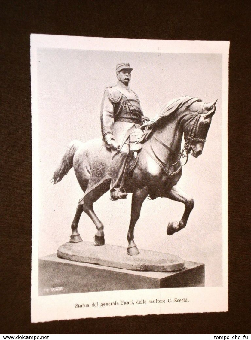 Statua del Generale Fanti Scultore C. Zocchi