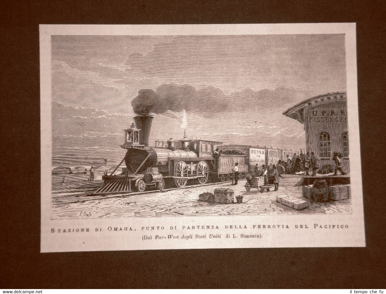 Stazione di Omaha nel 1876 Punto di partenza della ferrovia …