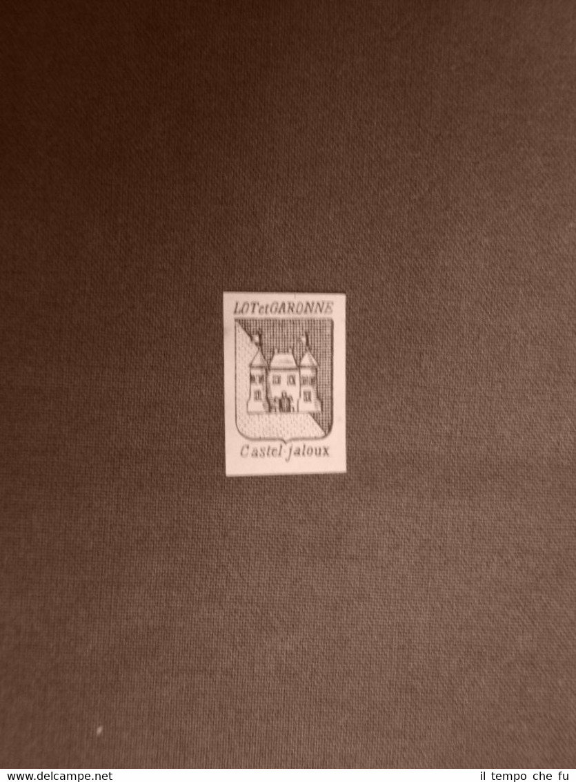 Stemma o blasone della città di Castel Jaloux - Francia …