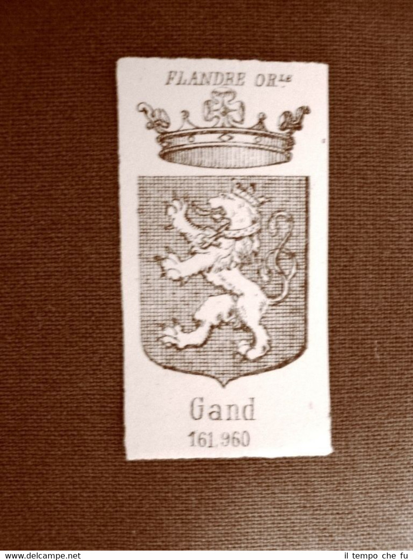 Stemma o blasone della città di Gand - Belgio Anno …