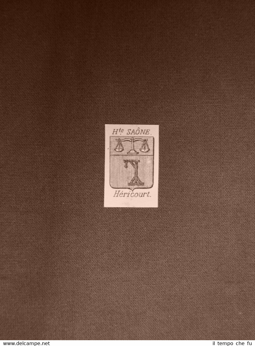 Stemma o blasone della città di Héricourt - Francia Anno …