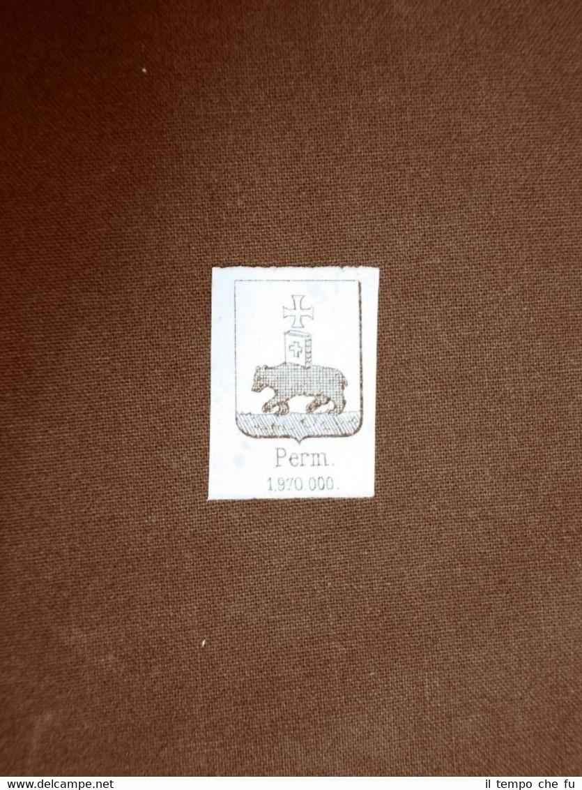 Stemma o blasone della città di Perm - Russia Anno …