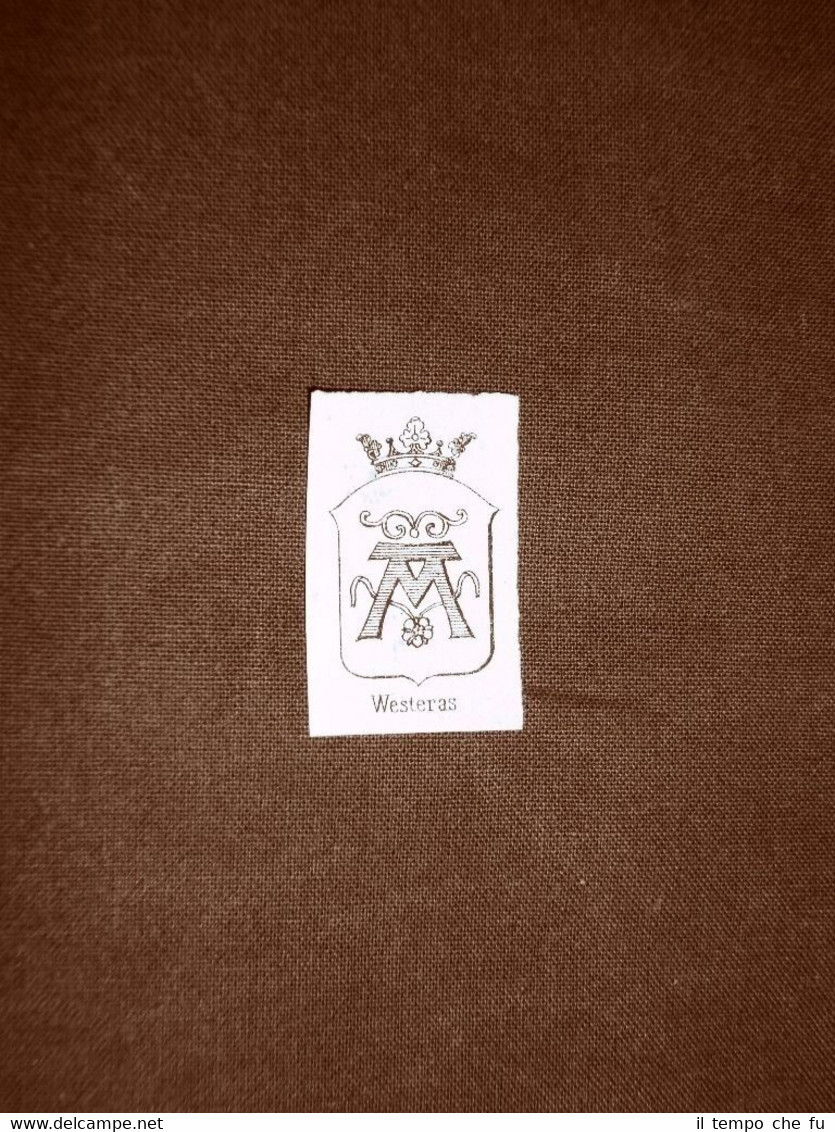 Stemma o blasone della città di Westeras - Svezia Anno …