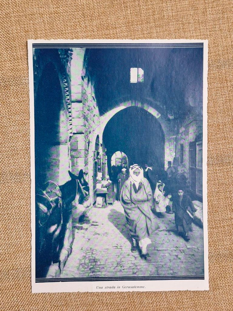 Strada di Gerusalemme nel 1933 Vita quotidiana città sotto mandato …