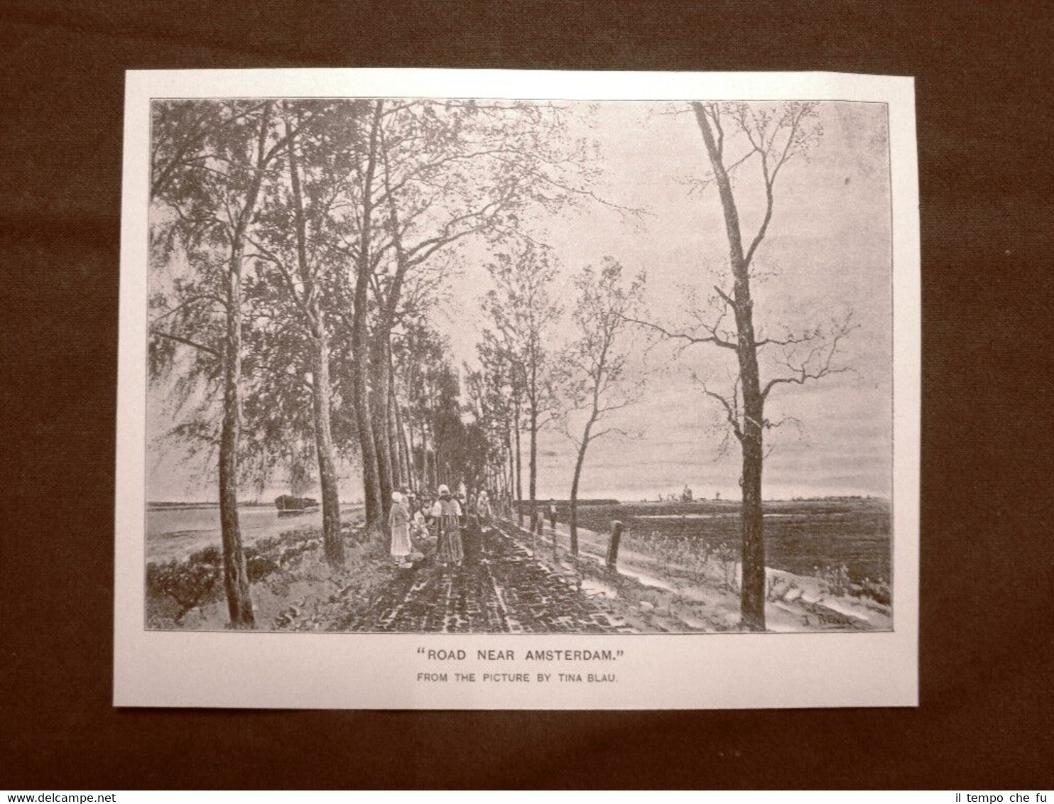 Strada nei dintorni di Amsterdam Olanda Quadro di Tina Blau …