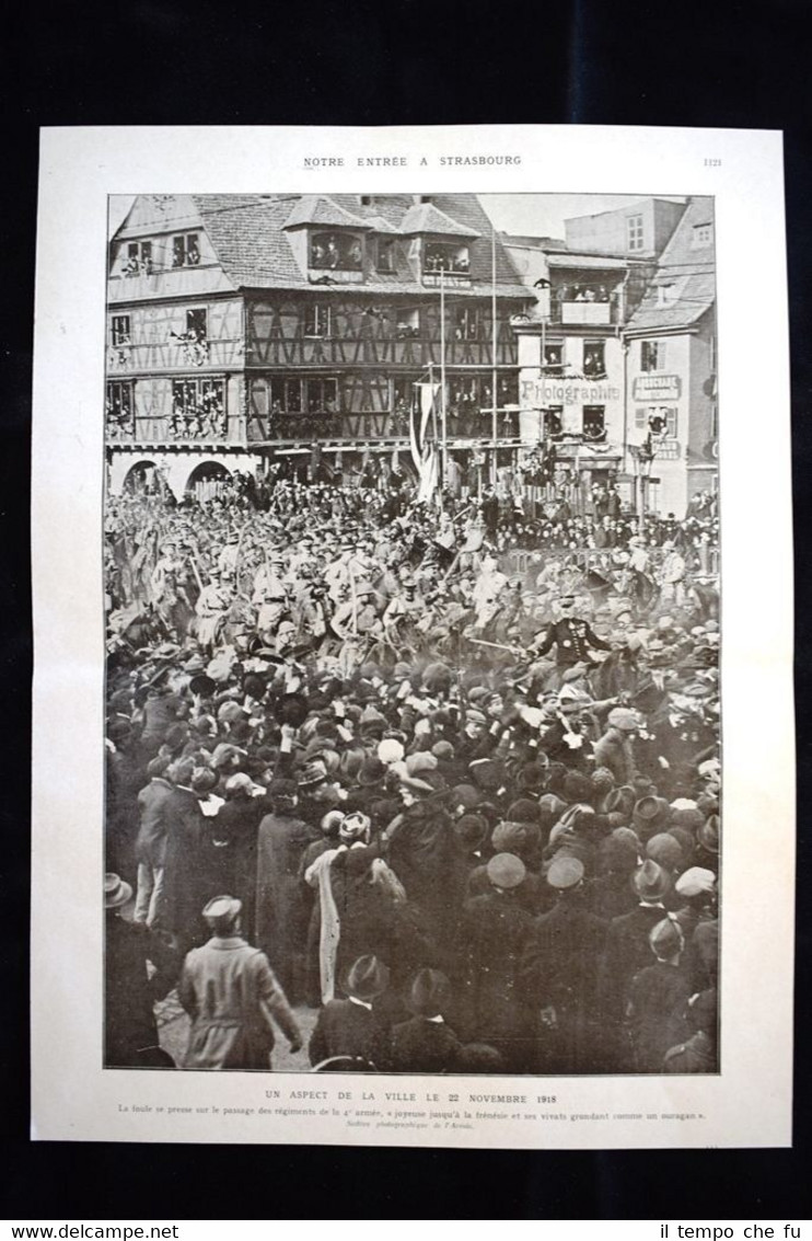 Strasbourg Un aspect de la ville le 22 novembre1918 WW1 …