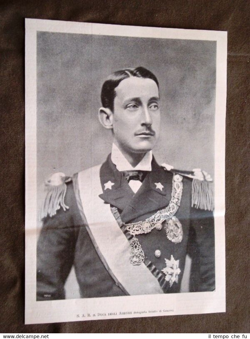 Sua Altezza Reale Duca Degli Abruzzi nel 1900