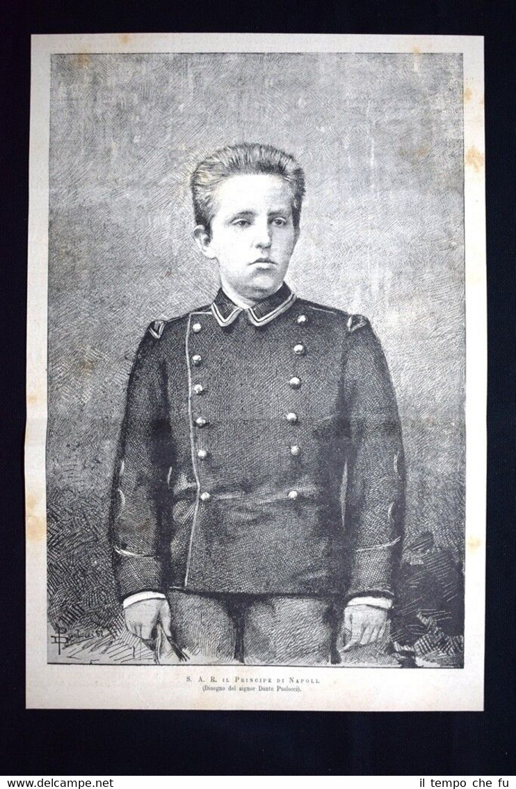 Sua Altezza Reale Vittorio Emanuele, principe di Napoli Incisione del …