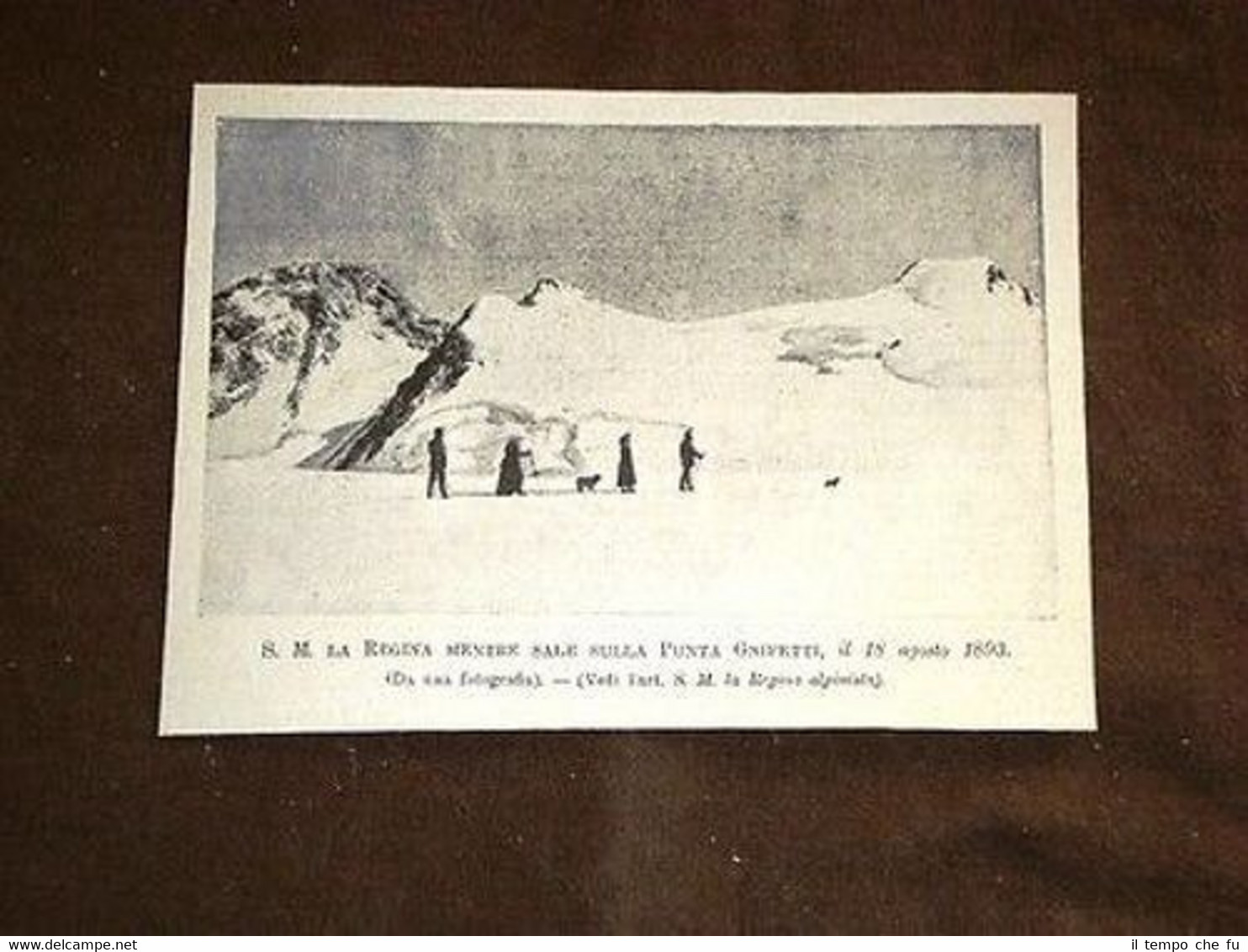 Sua Mastà la Regina Alpinista Punta Gnifetti nel 1893