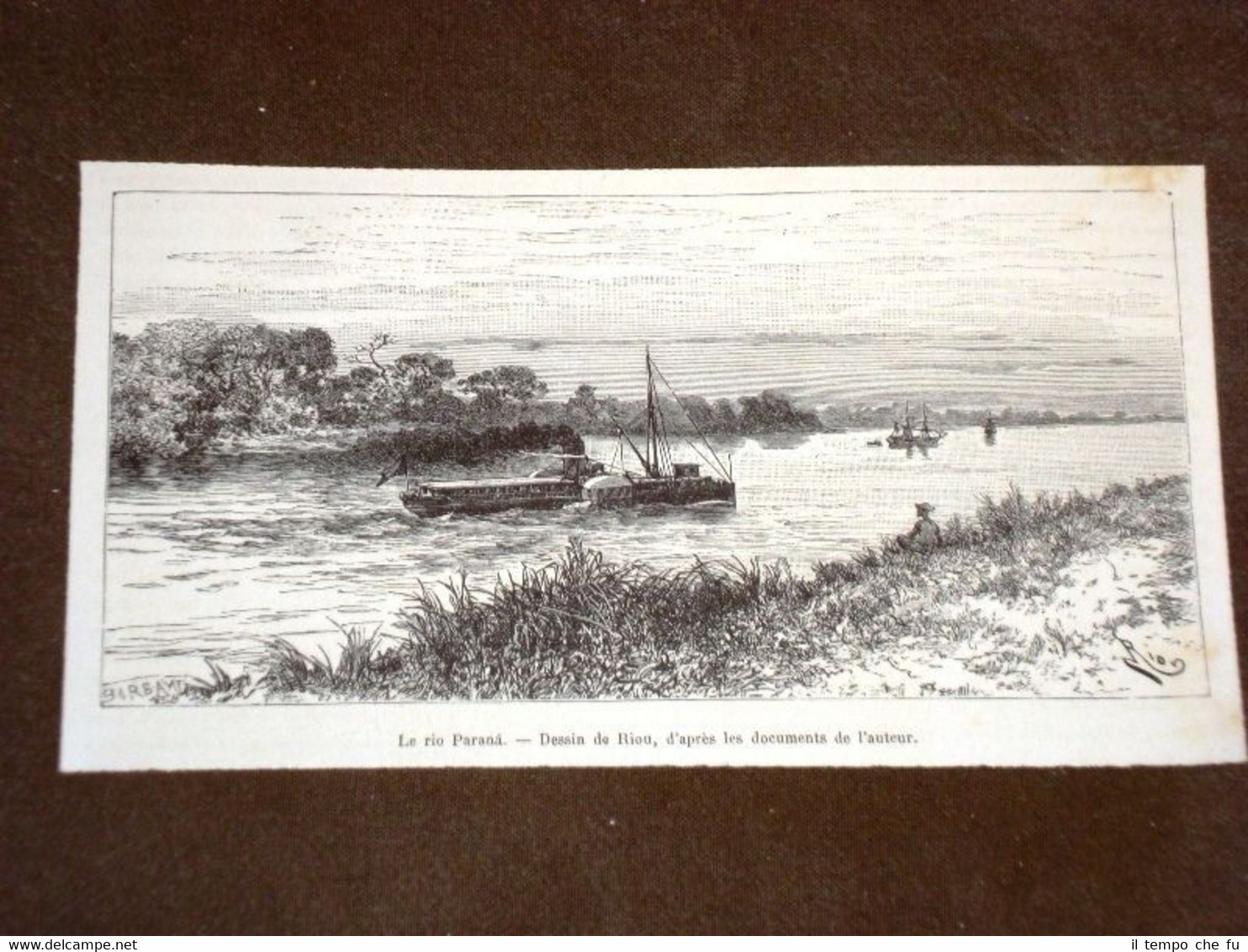Sud America nel 1889 Fiume o Rio Paraná