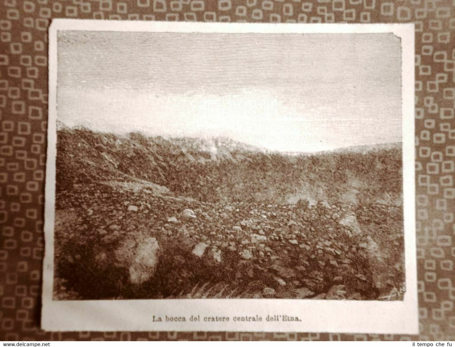 Sul Vulcano Etna nel 1894 La bocca del cratere centrale …