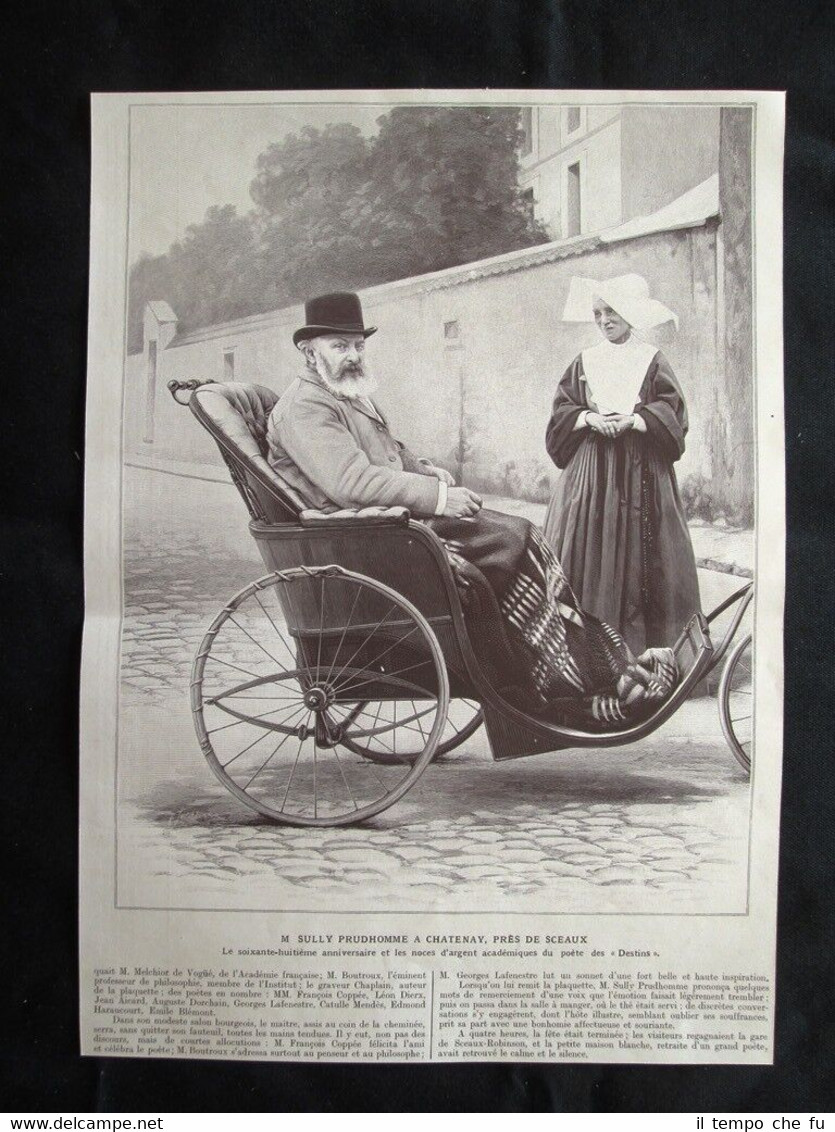 Sully Prudhomme a Chatenay+Sepoltura vittime della Iena Stampa del 1907