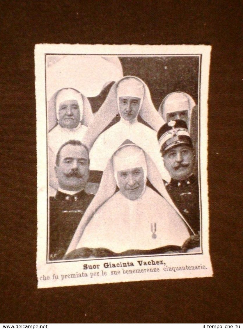 Suor Giacinta Vachez nel 1909 Premiata per i suoi 50 …