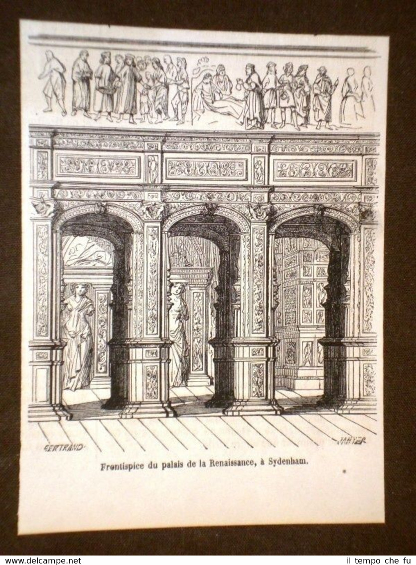 Sydenham Palace Frontespizio del Palazzo della rinascita
