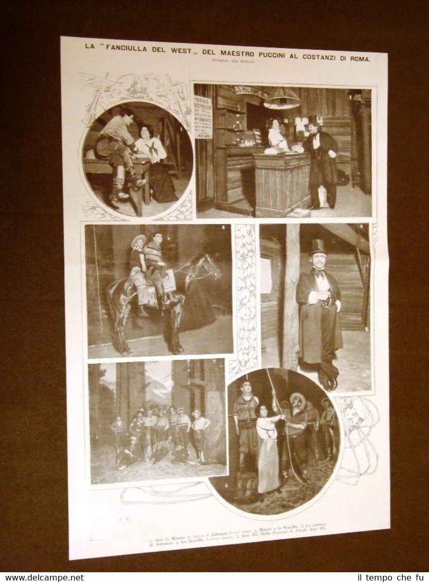 Teatro Costanzi di Roma nel 1911 Fanciulla del West di …