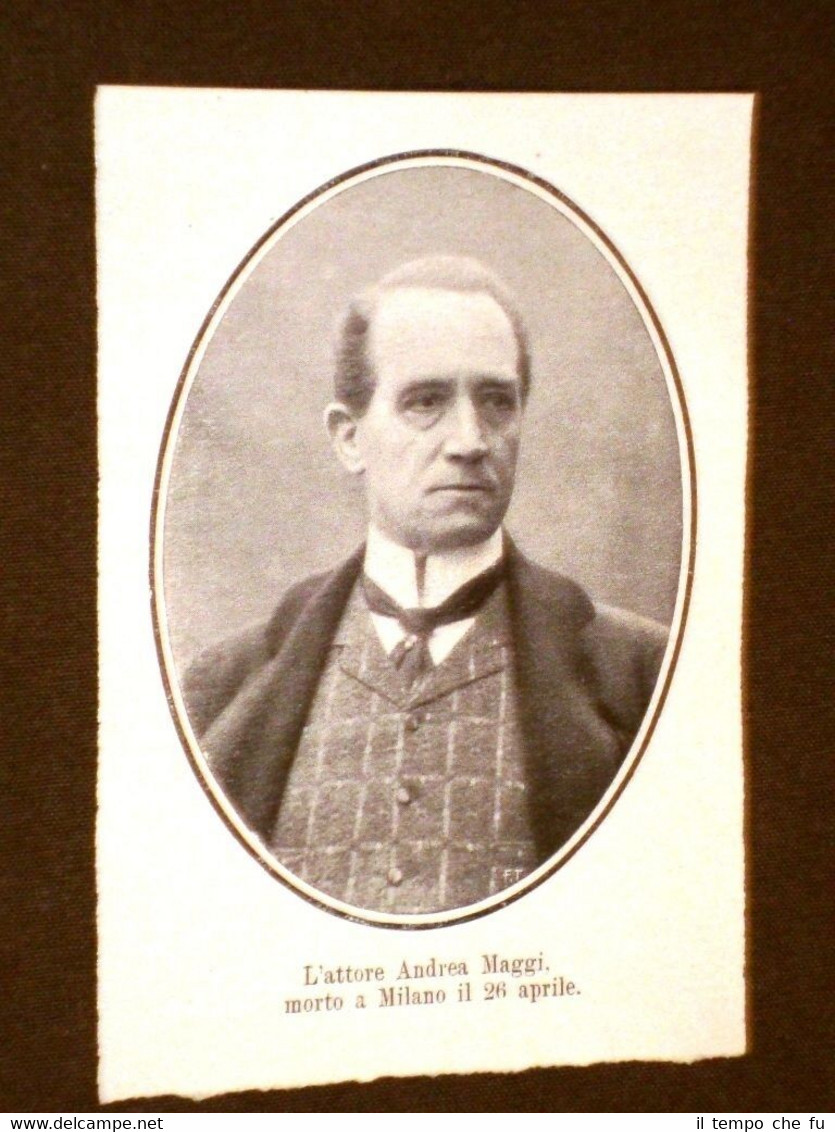 Teatro L'Attore Andrea Maggi morto a Milano il 26 aprile …