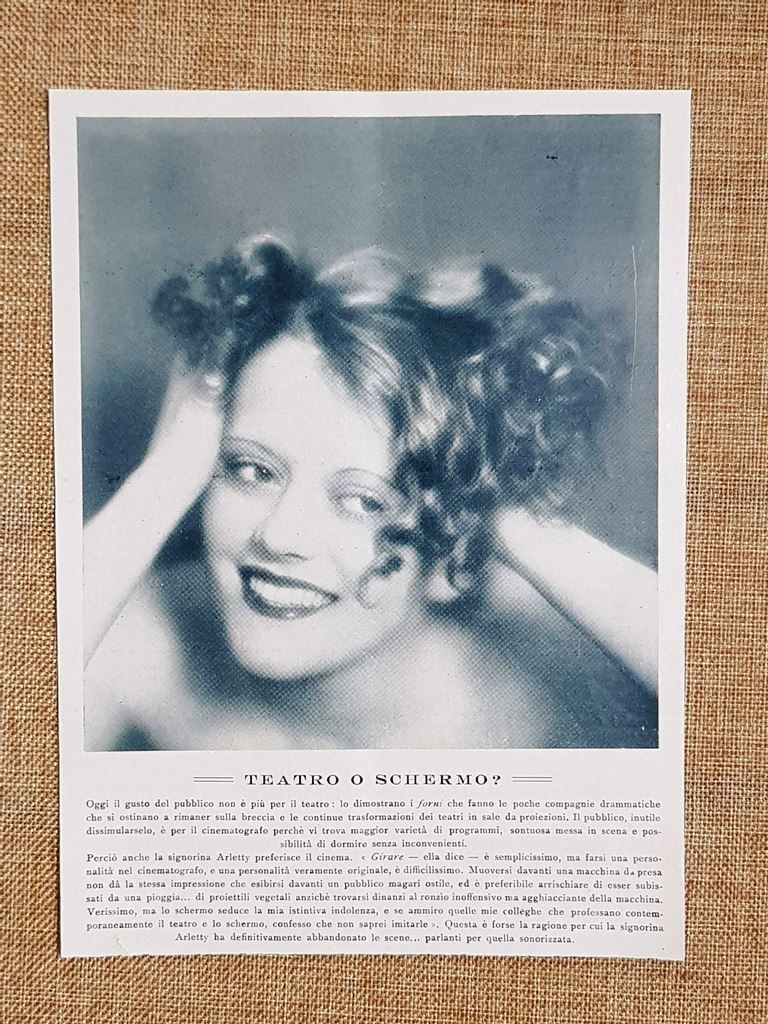 Teatro o schermo? Arletty nel 1932 e la scelta definitiva …