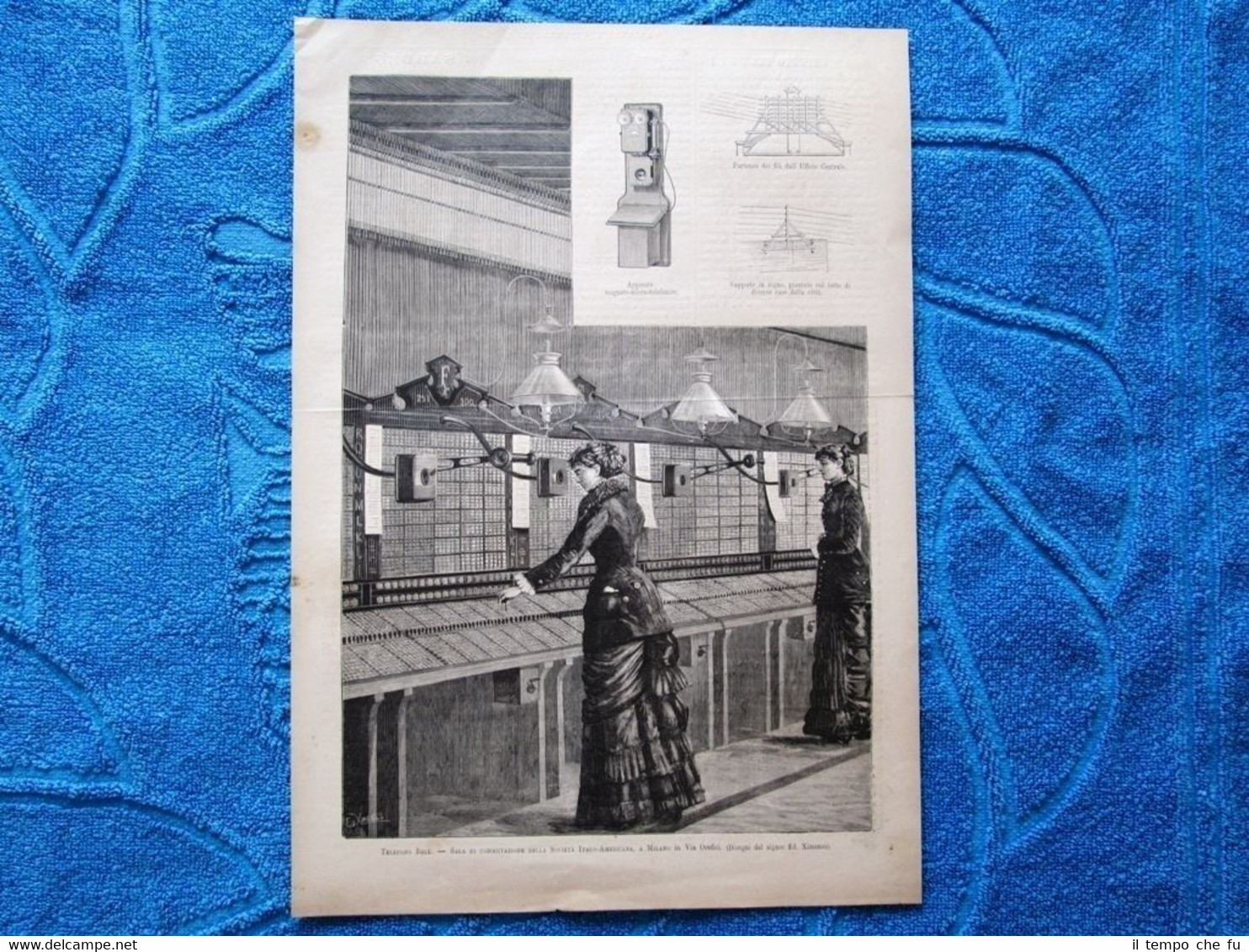 Telefono Bell - Milano 1882: Sala di Commutazione della Società …