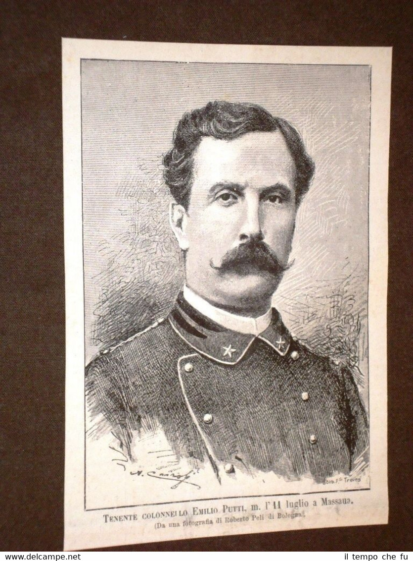 Tenente Colonnello Emilio Putti Morto a Massaua o Batsi nel …