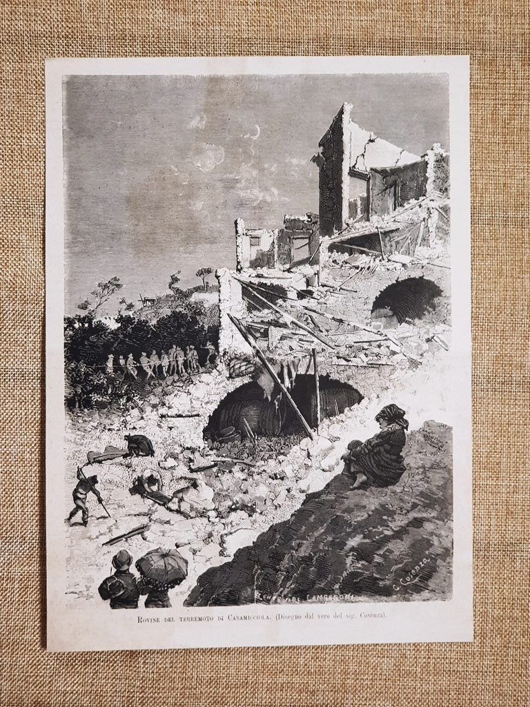 Terremoto di Casamicciola 28 luglio 1883 Veduta di alcune rovine …