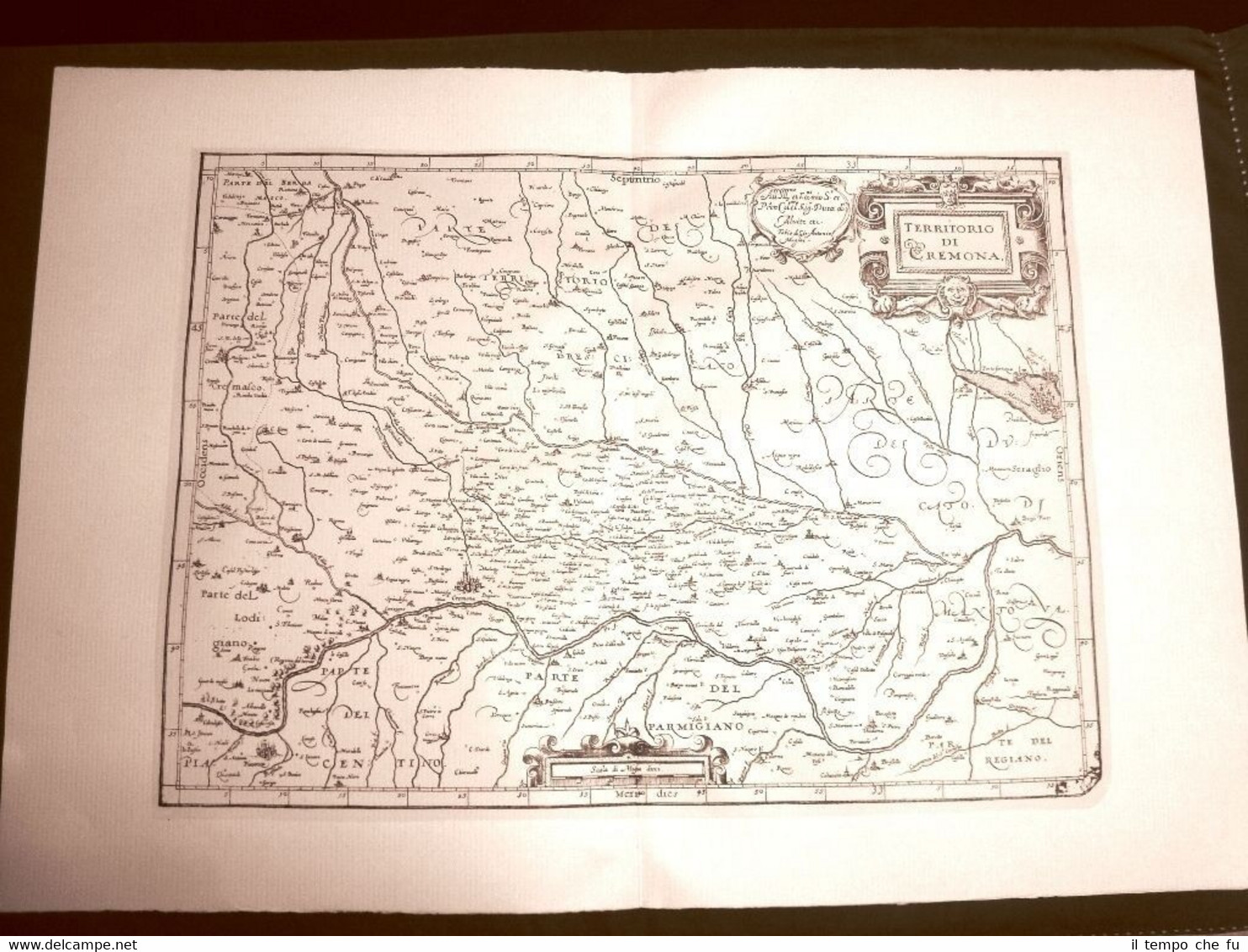 Territorio di Cremona G.Antonio Magini o Maginus Atlante d'Italia 1620 …