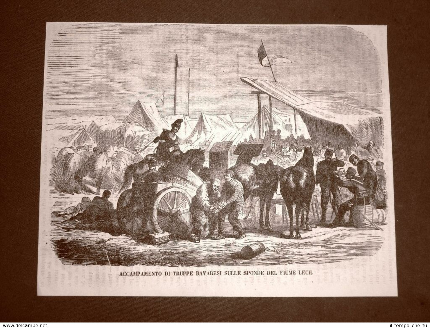 Terza guerra d'indipendenza in Italia nel 1866 Truppe della Bavaria …