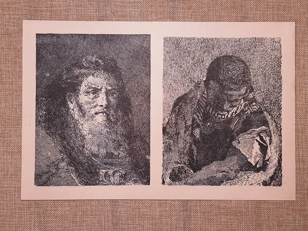 Teste di uomini (2) Giambattista o Batista Tiepolo Incisione del …