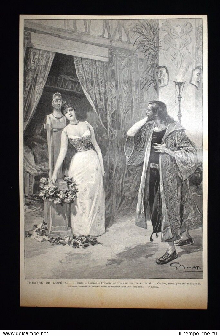 "Thais", tre atti, libretto di L. Gallet, musica di Massenet …