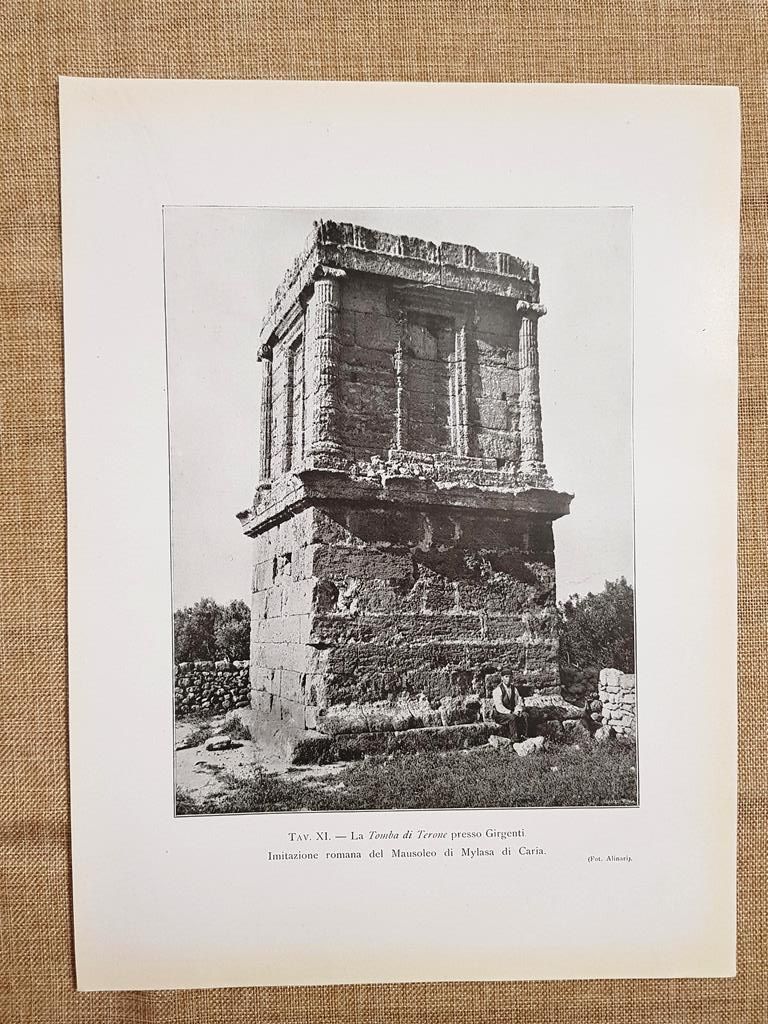 Tomba di Terone nel 1917 Mausoleo di Mylasa di Caria …