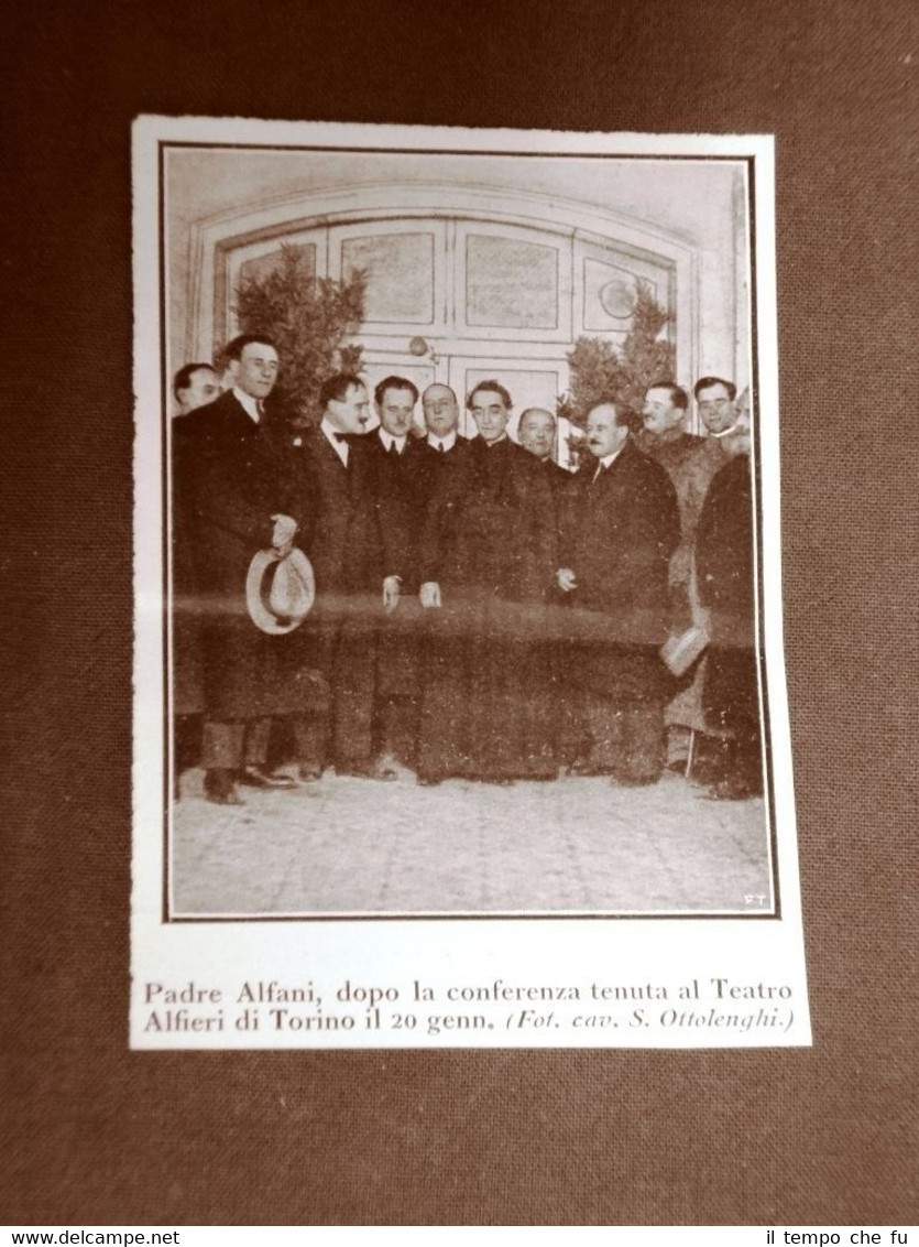 Torino 20 gennaio 1924 Padre Alfani alla Conferenza al Teatro …