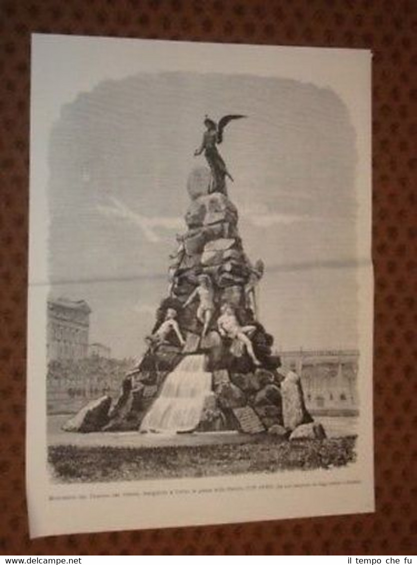 Torino Monumento Traforo del Cenisio in Piazza Statuto