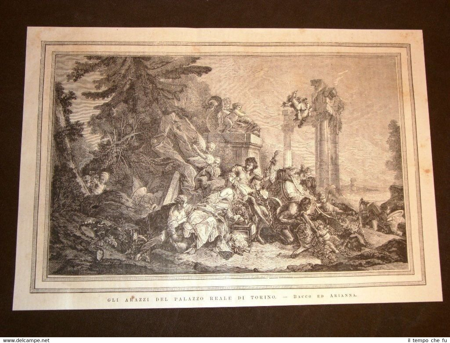 Torino nel 1876 Arazzi del Palazzo Reale Bacco e Arianna …