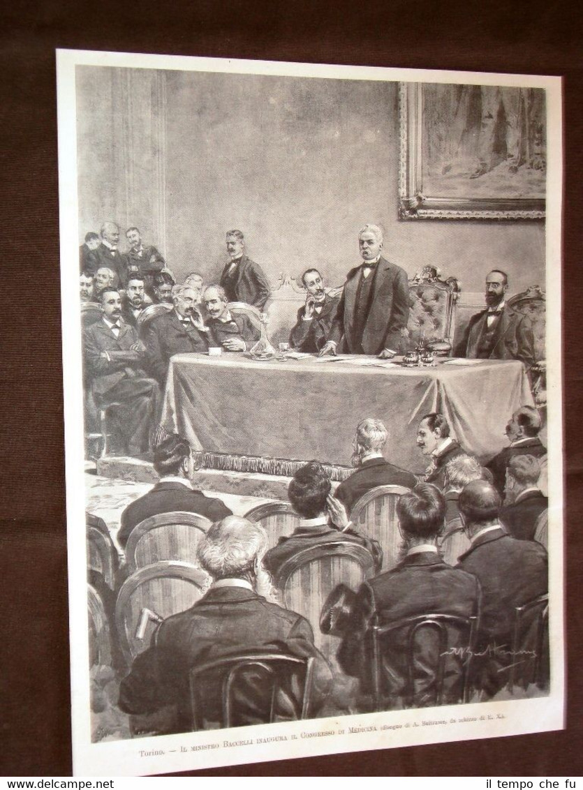 Torino nel 1898 Il Ministro Baccelli inaugura il Congresso di …