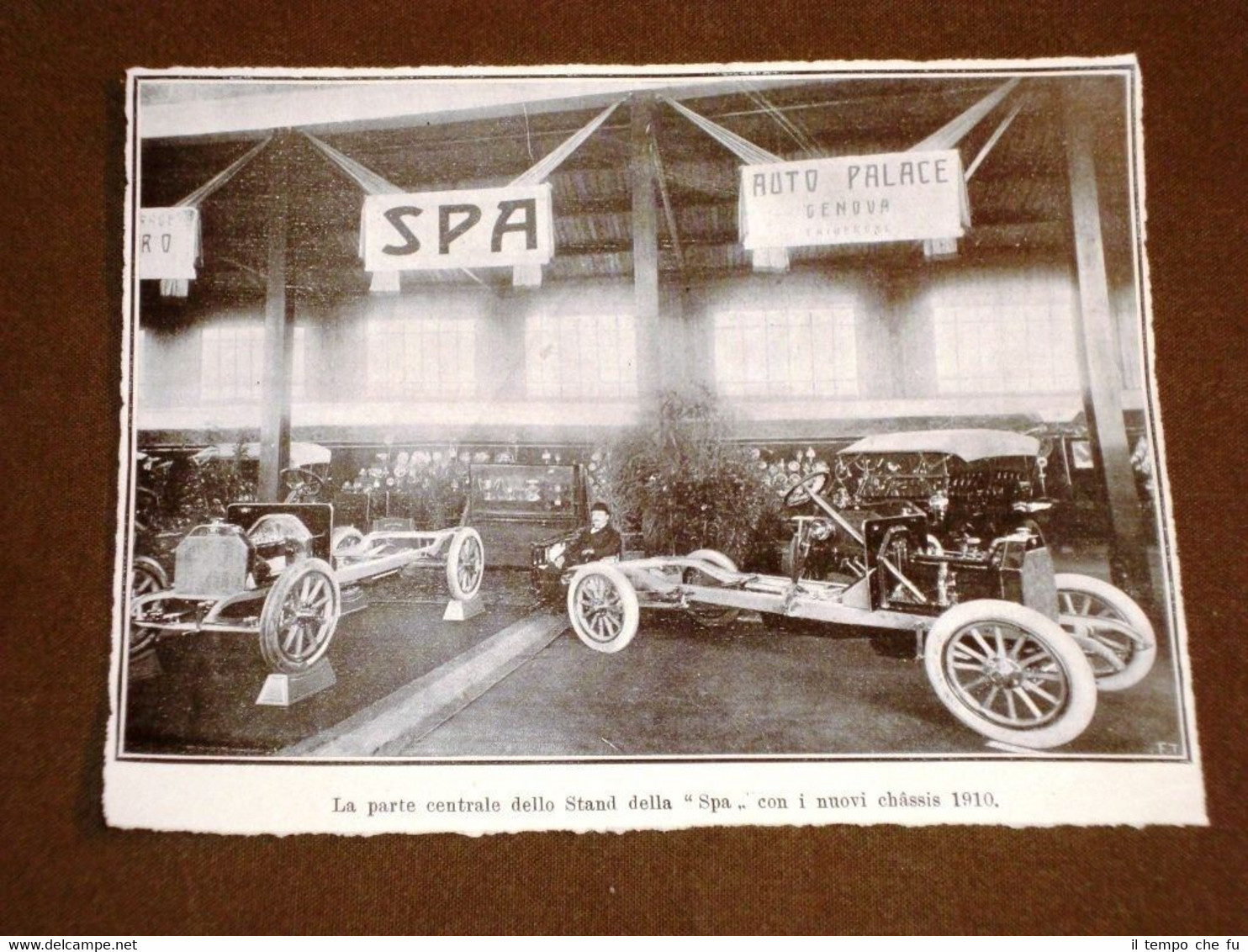 Torino nel 1910 VII Esposizione d'Automobili Stand della SPA con …