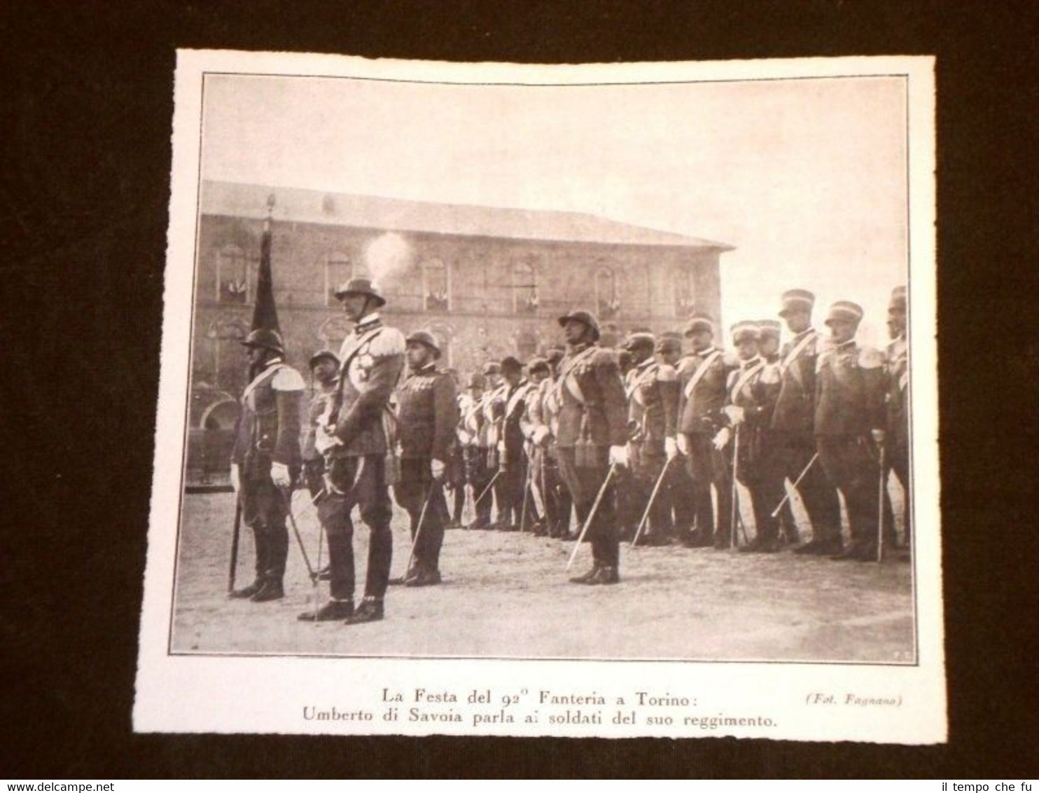 Torino nel 1930 Festa del 92° Fanteria Umberto di Savoia
