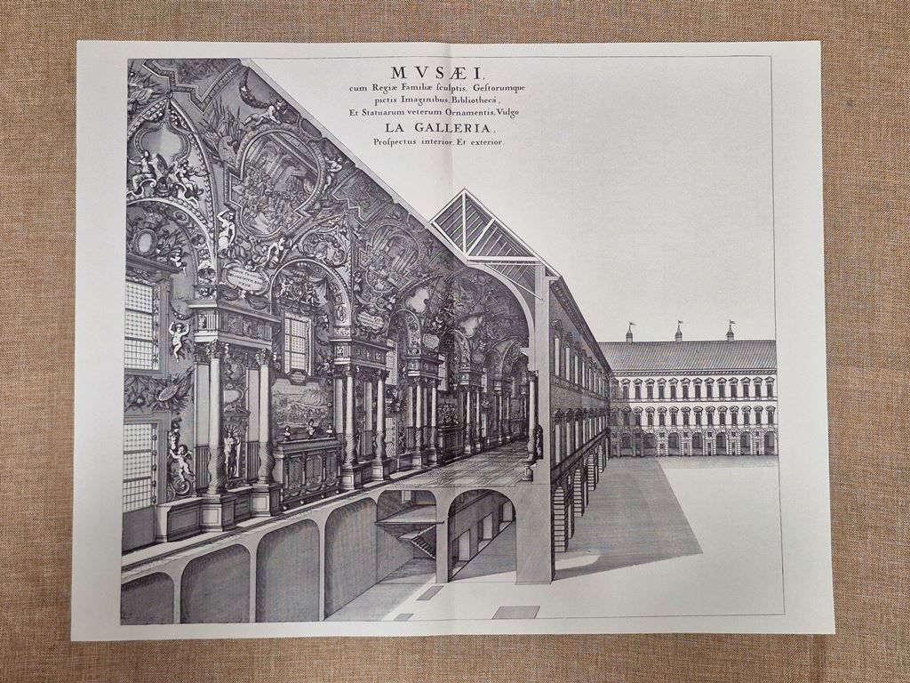 Torino Veduta della Galleria Ducale di Tommaso Borgonio per Blaeu …