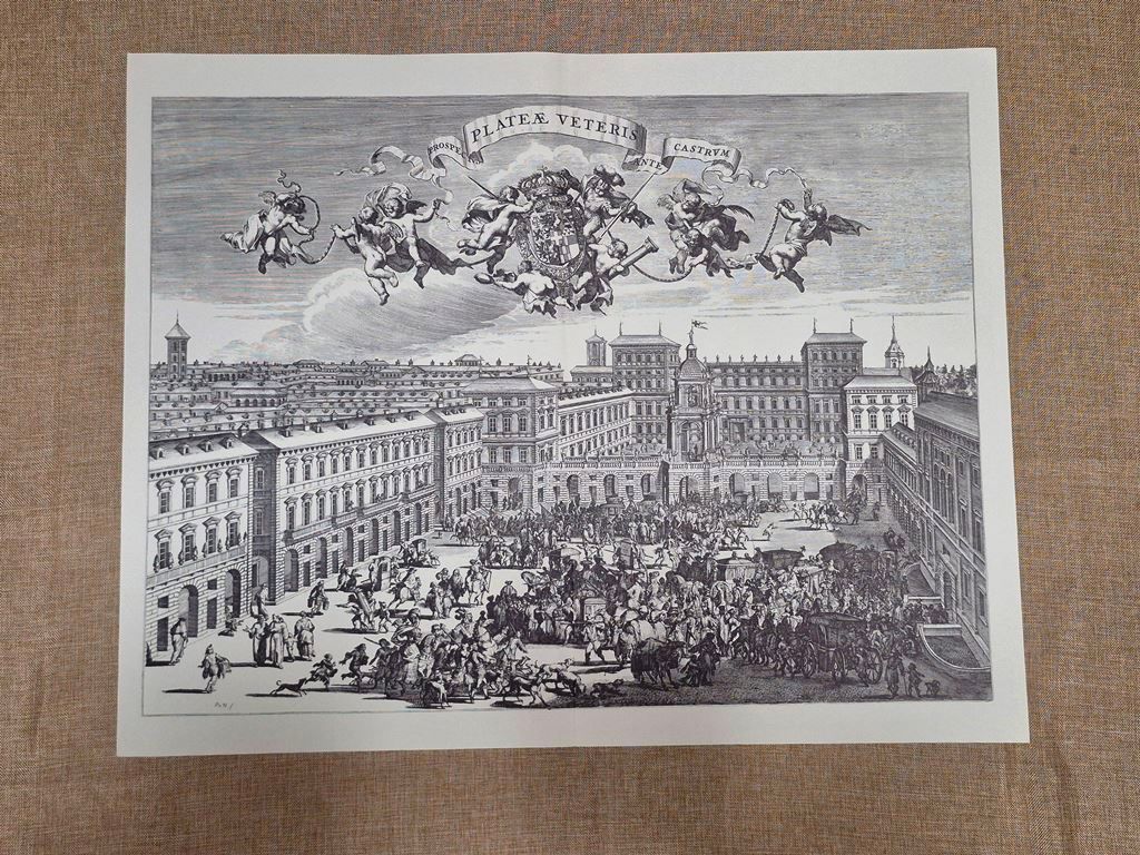 Torino Veduta di Piazza Castello di Borgonio e de Hoogt …