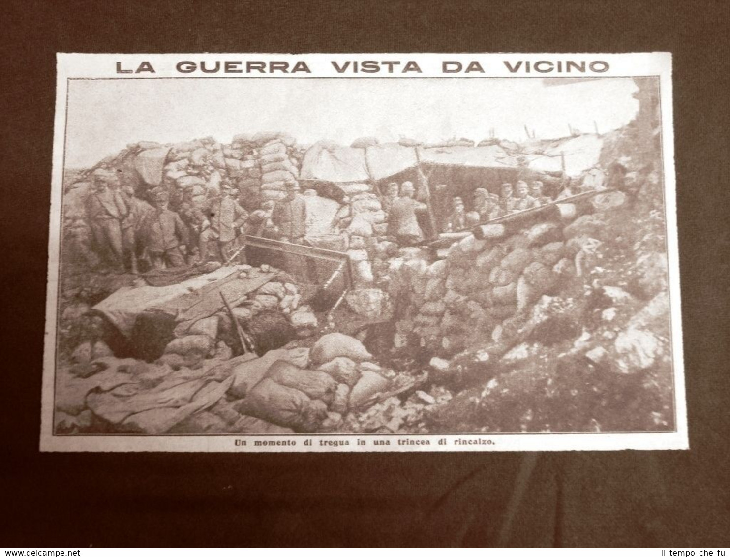 Tregua presso trincea di rincalzo nel 1916 WW1 Prima guerra …